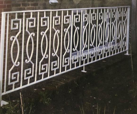 Custom white railings